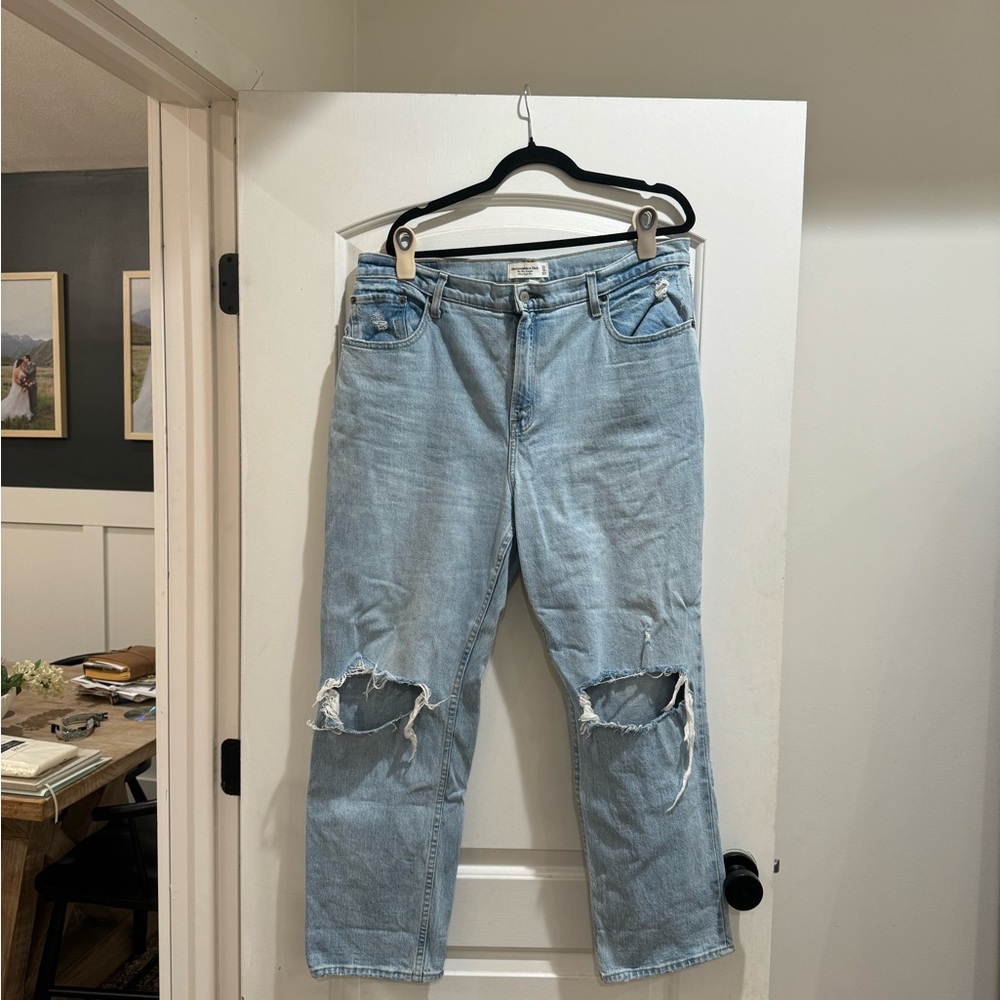 Abercrombie & Fitch Light Blue High Rise Jeans